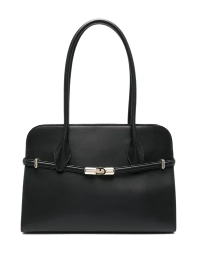 Furla Goccia Tote Bag In Black