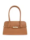 Furla Zippered Shoulder Bag In Braun