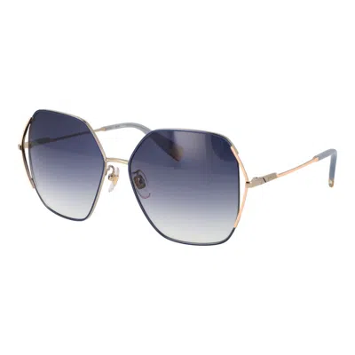 Furla Gold Stainless Steel Sunglasses