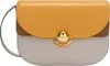 Furla Half-moon Shoulder Bag With Gold-tone Clasp In Multi