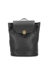 Furla Grainy Leather Backpack In Pink