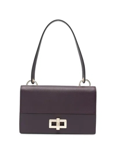 Furla Grainy Leather Cross Body Bag In Red