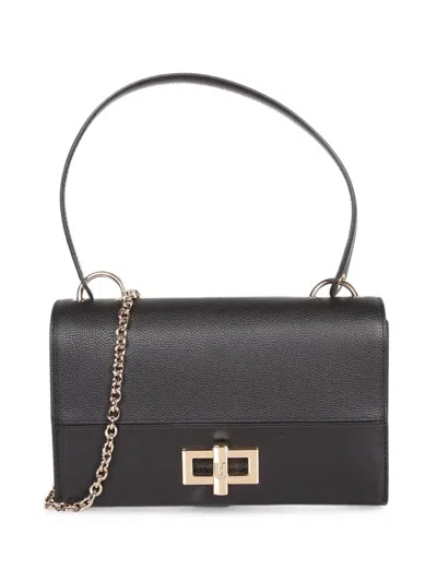 Furla Grainy-leather Tote Bag In Black