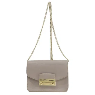 Pre-owned Furla Gray Leather Shoulder Bag ()