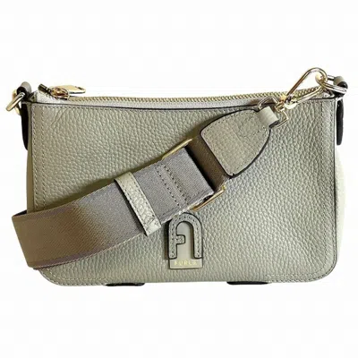 Pre-owned Furla Gray Leather Shoulder Bag ()