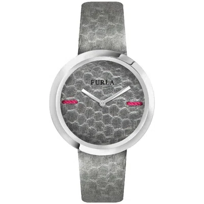 FURLA GRAY LEATHER WATCH