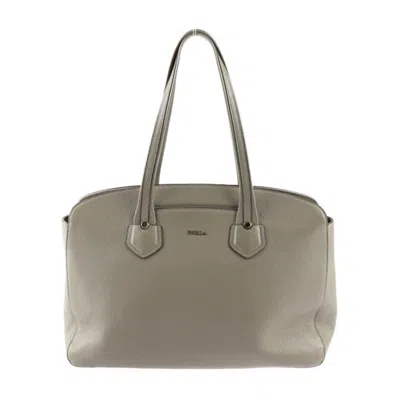 Pre-owned Furla Grayish Leather Handbag Tote Bag ()