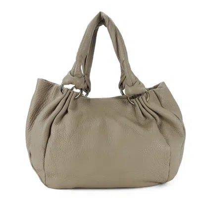 Pre-owned Furla Grayish Leather Tote Bag ()
