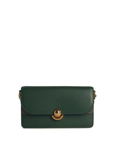 FURLA GREEN LEATHER CROSSBODY BAG