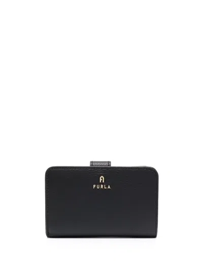 Furla Greice Leather Wallet In Black