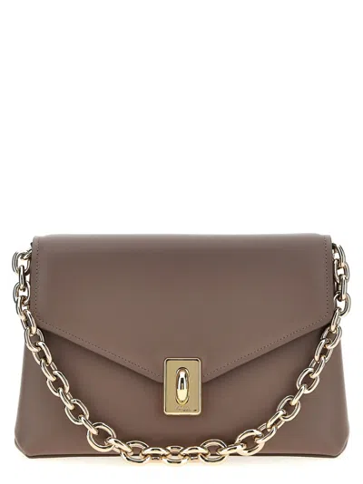 FURLA GREY MERIDIANA SHOULDER BAG