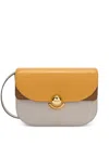 Furla Half-moon Shoulder Bag With Gold-tone Clasp In Multi