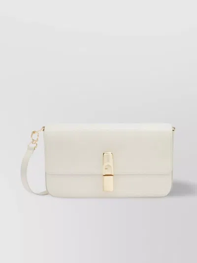 Furla Iride Crossbody Bag In Fine Hammered Leather In Purple