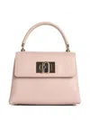 Furla Hammered Leather Shoulder Bag In Pink