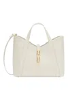 Furla Hand Bag Drop S Tote In Leather Cream Color In White