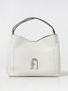 Furla Primula S Hobo Woman Handbag Off White Size - Leather In Ivory