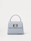 Furla 1927 Twist-lock Mini Tote Bag In Sky Blue