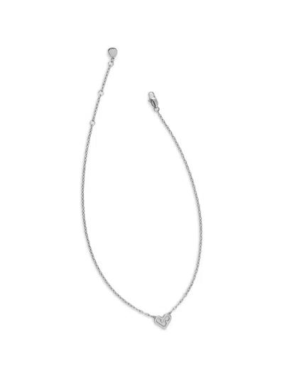 Furla Heart-pendant Necklace In Silver