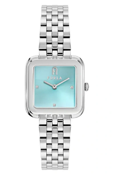 Furla Heritage Minty Dial Square Bracelet Watch, 27.5mm In Multi