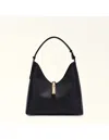 Furla Hobo Bag Goccia M In Leather Color Black In Black