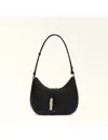 Furla Hobo Bag Goccia M In Leather Color Black In Black