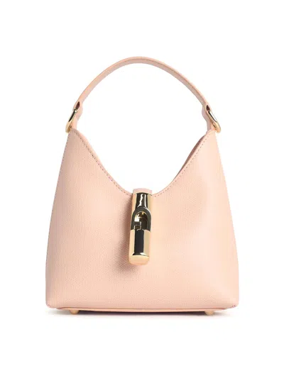 FURLA HOBO IRIDE MINI BAG IN PINK LEATHER