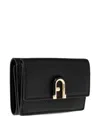 Furla Idea Small Logo-plaque Wallet In Black