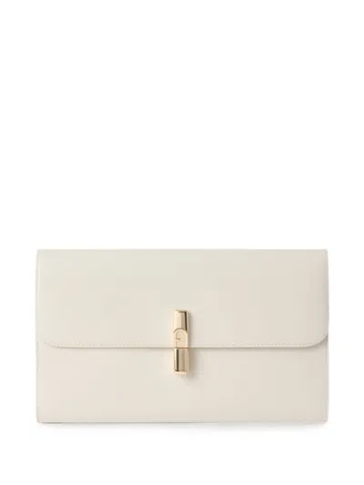 Furla Iride Clutch Bag In White