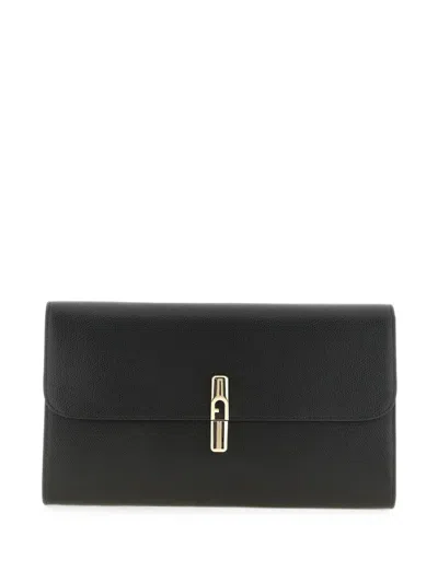 Furla Iride Clutch Bag In Black