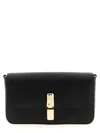 Furla Iride Clasp-fastening Leather Shoulder Bag In Black