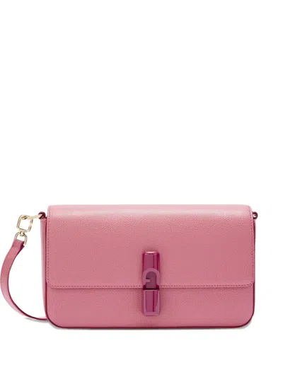 Furla Iride Flap-lock Bag In Pink