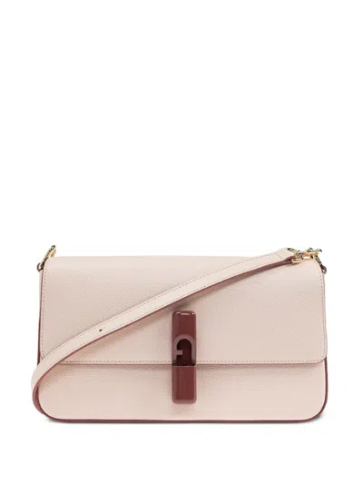 Furla Iride Leather Crossbody Bag In Neutral