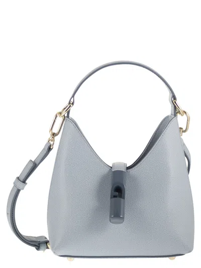 Furla Iride Mini Leather Bag In Blue
