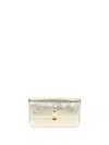 Furla Iride S Leather Shoulder Bag In Gold