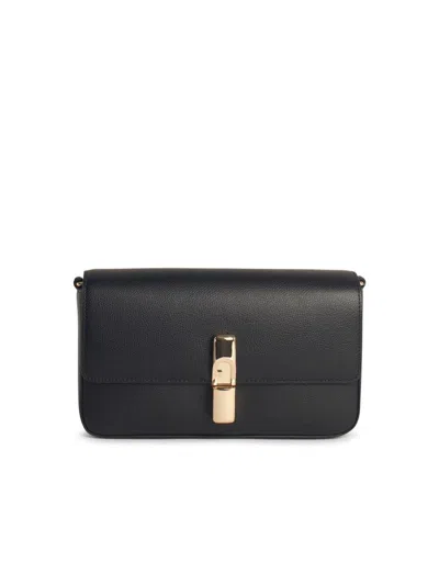 Furla Iride' Small Black Leather Crossbody Bag