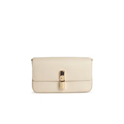 Furla Iride Small Cream Leather Crossbody Bag In Neutral