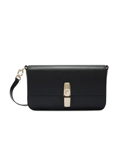 Furla Iride Small Crossbody Bag In Black