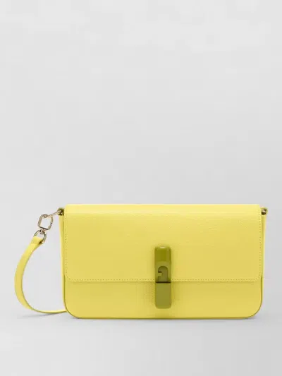 Furla Iride Small Crossbody Bag Adjustable Strap In Yellow