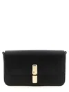 Furla Iride Clasp-fastening Leather Shoulder Bag In Black