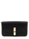 Furla Iride Clasp-fastening Leather Shoulder Bag In Black