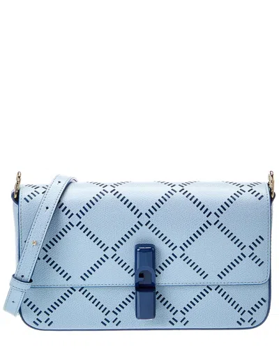Furla Iride Small Leather Crossbody In Blue