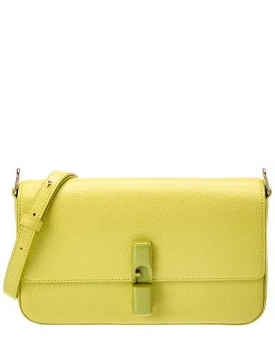 Furla Iride Small Leather Crossbody In Yellow