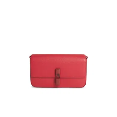 Furla Iride Small Red Leather Crossbody Bag