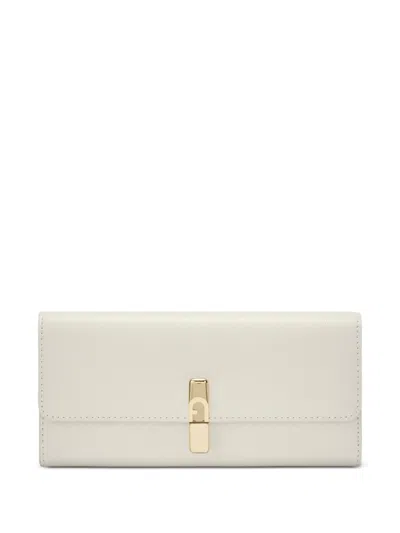 Furla Iride Textured Wallet In Neutral