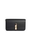 Furla Iride Clasp-fastening Leather Shoulder Bag In Black