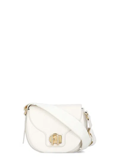 Furla Ivory Lotus Shoulder Bag In Neutral