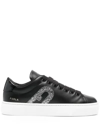 Furla Joy Low-top Sneakers In Black