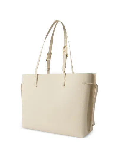 Furla L Ava Leather Tote Bag In Neutral
