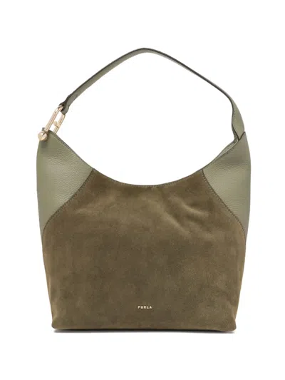 Furla L Lara Logo-detail Tote Bag In Brown