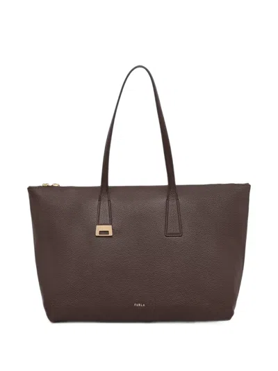 Furla L Olivia Tote Bag In Brown